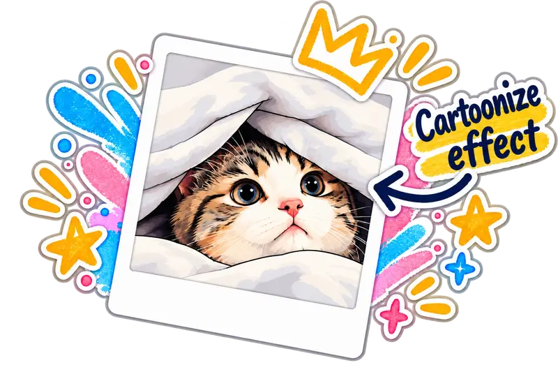 Photo with Cartoonize effect applied