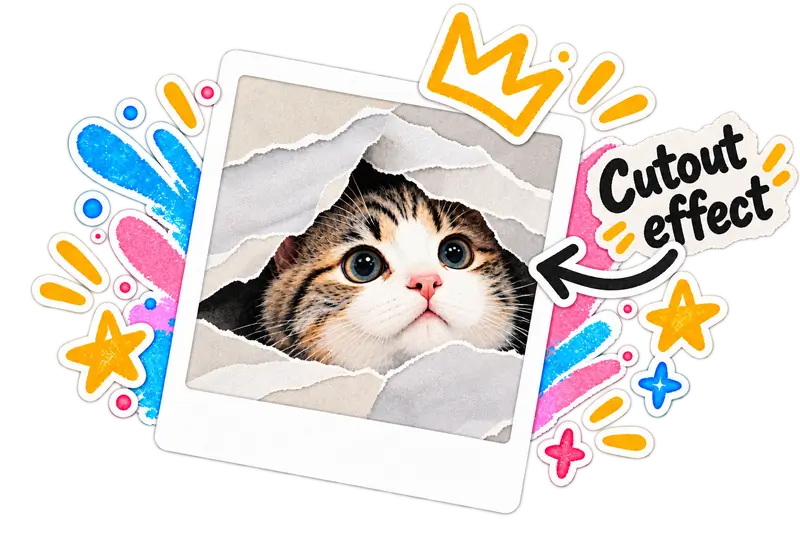 Photo with Cutout effect applied