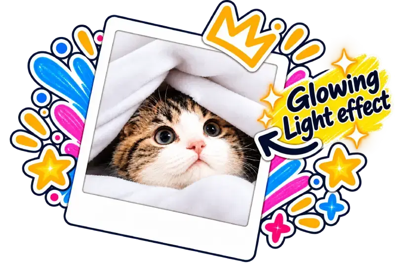 Photo with Glowing Light effect applied